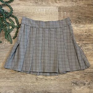 Abercrombie & Fitch Gray Skater Mini Skirt Pleated Work